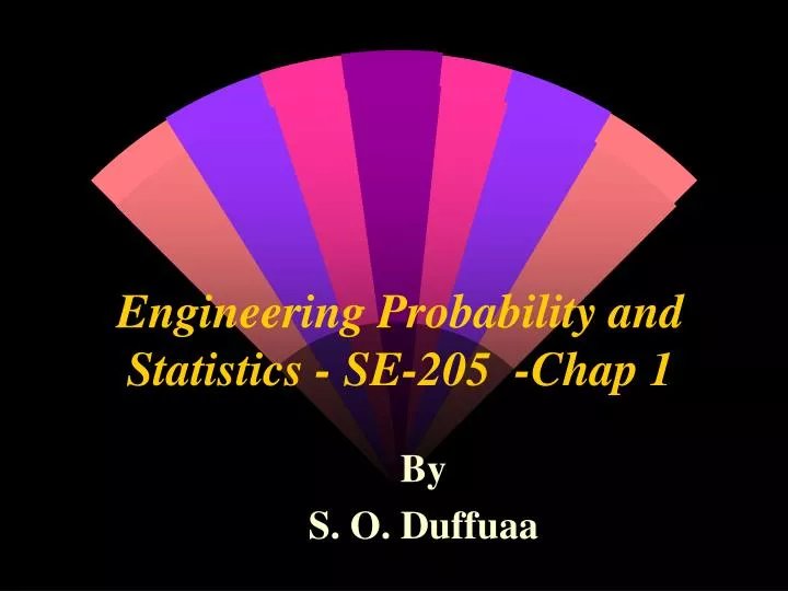 engineering probability and statistics se 205 chap 1