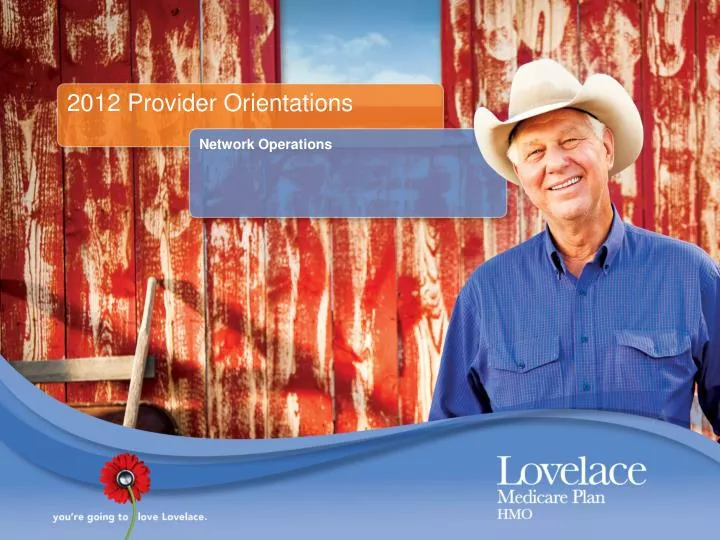 2012 provider orientations