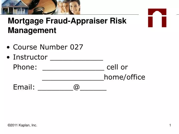mortgage fraud appraiser risk management