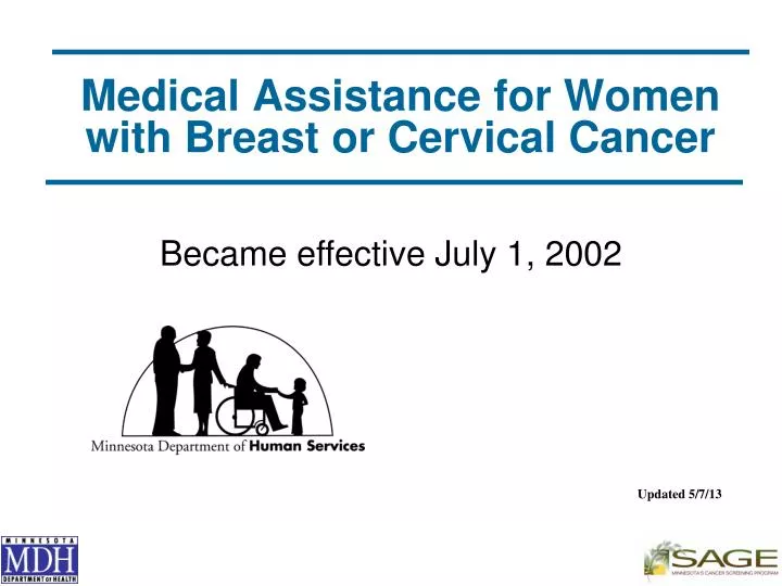 medical assistance for women with breast or cervical cancer