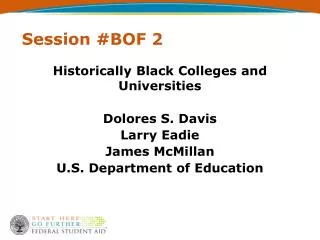 Session #BOF 2