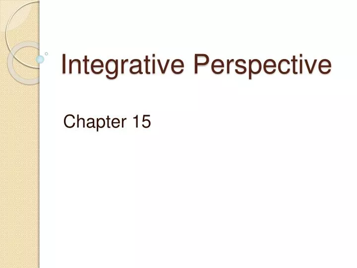integrative perspective