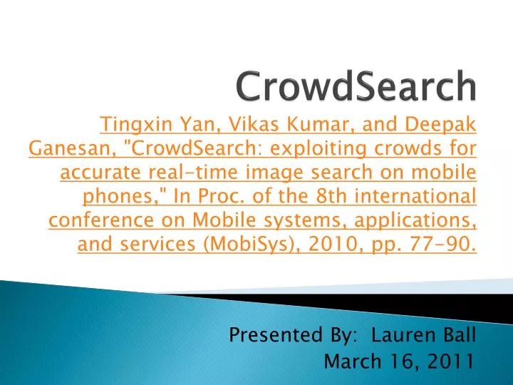 crowdsearch