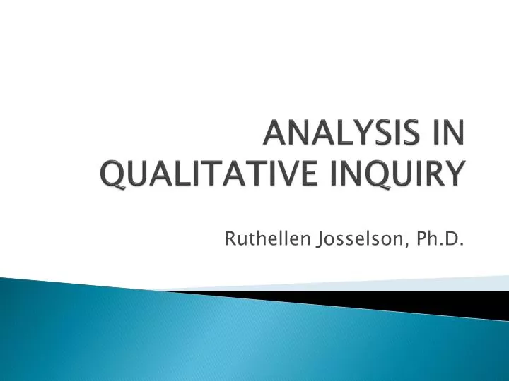analysis in qualitative inquiry
