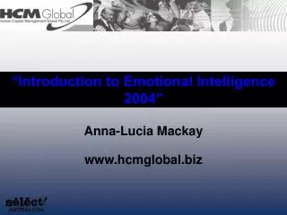“Introduction to Emotional Intelligence 2004”