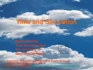 Time and Simulation