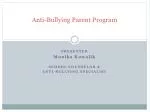 Anti-Bullying Parent Program - slide 1
