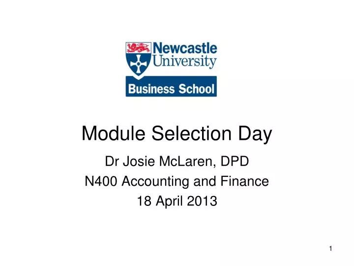 module selection day