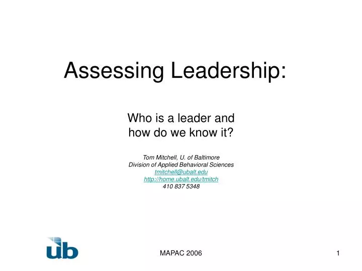assessing leadership