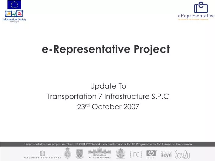 e representative project