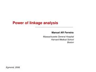 Power of linkage analysis