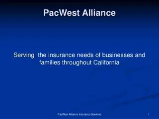 PacWest Alliance
