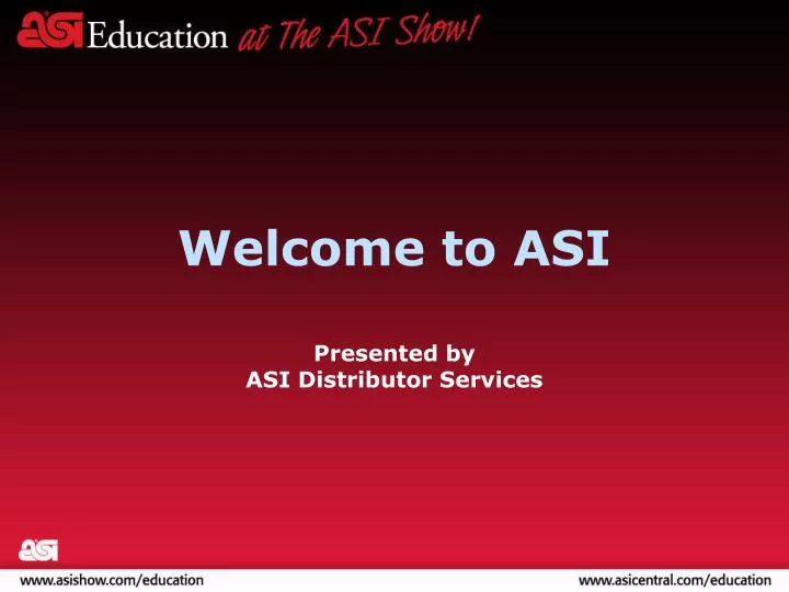 welcome to asi
