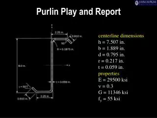 Purlin Play and Report