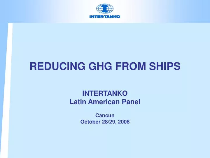 reducing ghg from ships