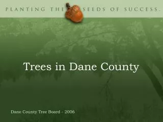 Trees in Dane County