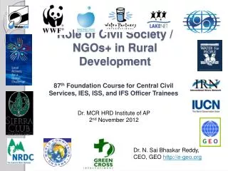 Role of Civil Society / NGOs+ in Rural Development