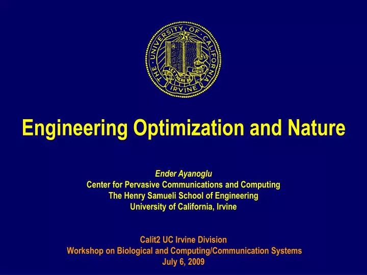 engineering optimization and nature