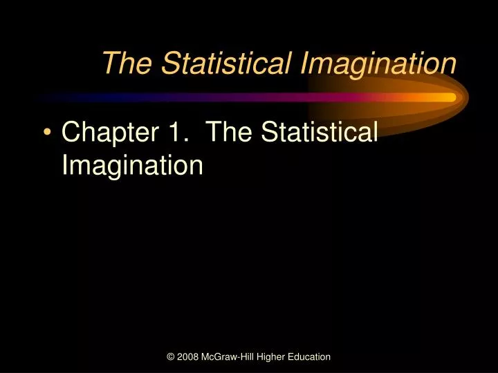 the statistical imagination