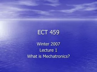 ECT 459