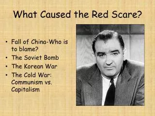 What Caused the Red Scare?