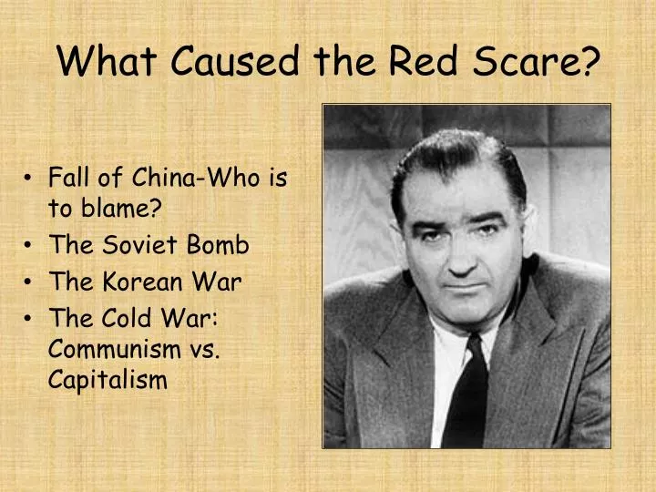 what caused the red scare