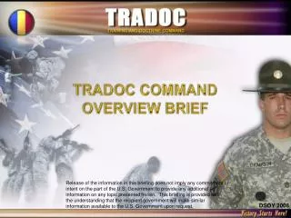 TRADOC COMMAND OVERVIEW BRIEF