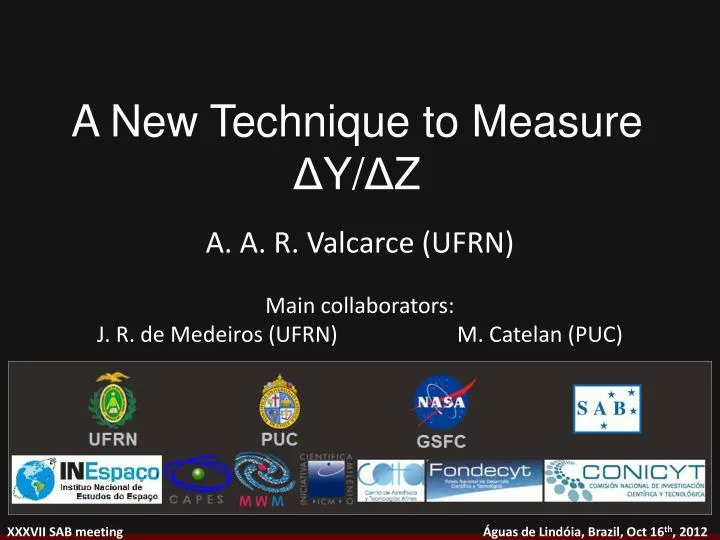 a new technique to measure y z