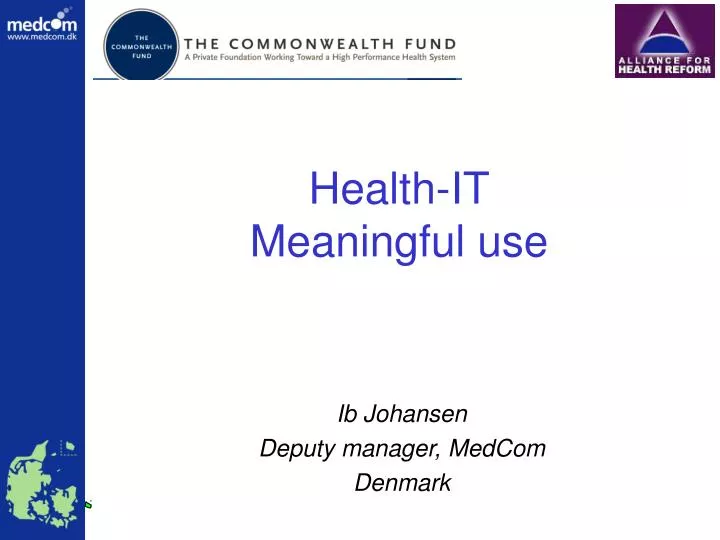 health it meaningful use