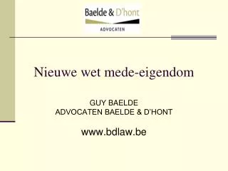 nieuwe wet mede eigendom