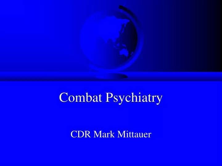 combat psychiatry