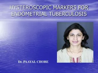 HYSTEROSCOPIC MARKERS FOR ENDOMETRIAL TUBERCULOSIS