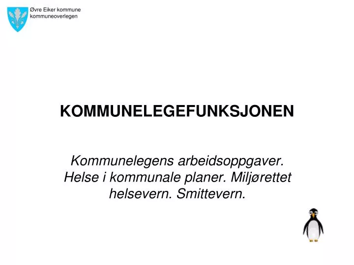 kommunelegefunksjonen