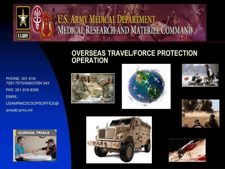 overseas travel force protection operation