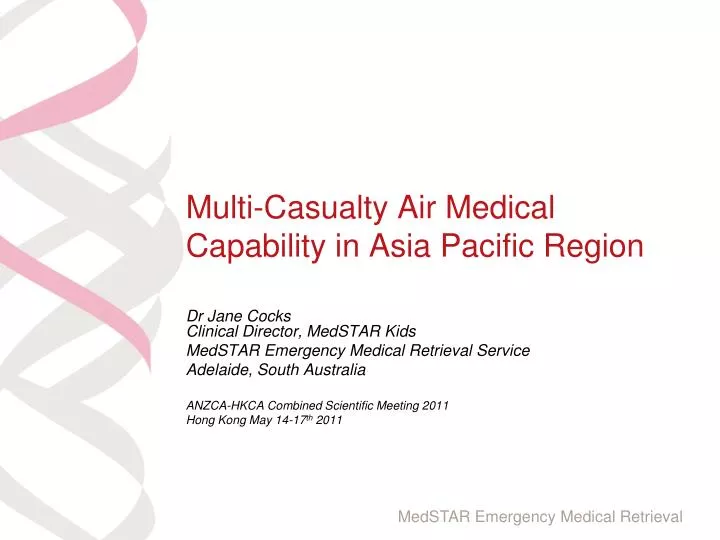 multi casualty air medical capability in asia pacific region