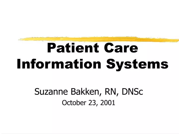 patient care information systems