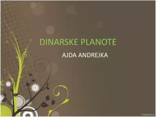dinarske planote