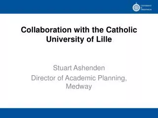 Collaboration with the Catholic University of Lille