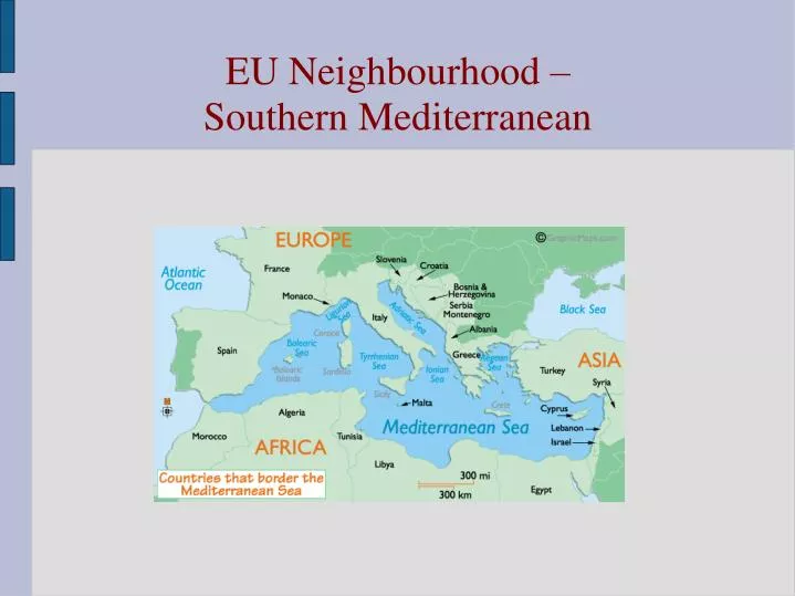 eu neighbourhood southern mediterranean