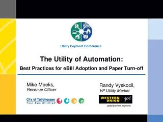 The Utility of Automation: Best Practices for eBill Adoption and Paper Turn-off