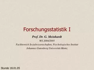 forschungsstatistik i