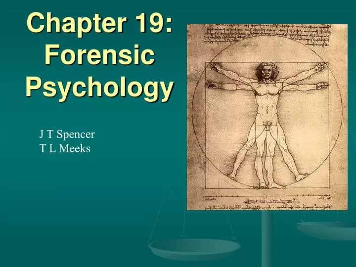 chapter 19 forensic psychology