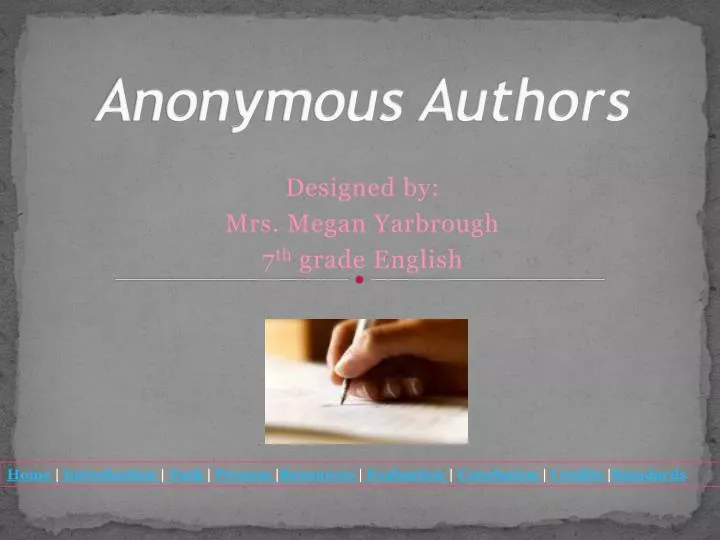 anonymous authors