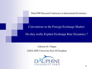 Conventions in the Foreign Exchange Market: Do they really Explain Exchange Rate Dynamics ?
