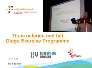 thuis oefenen met het otago exercise programme