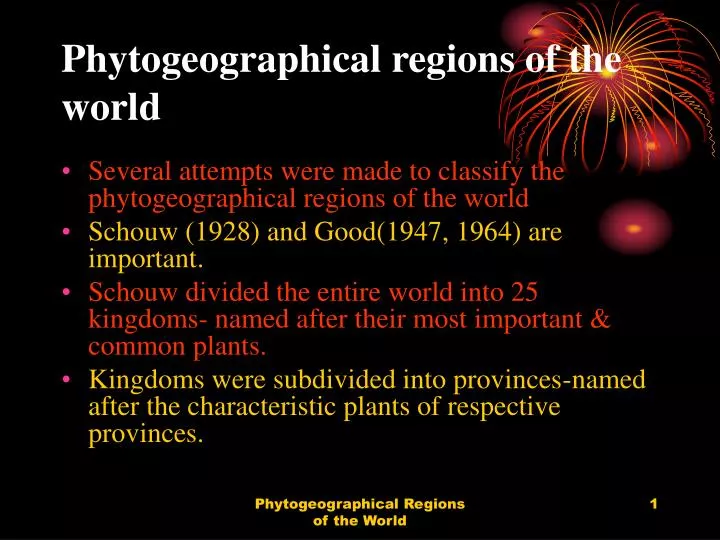 phytogeographical regions of the world