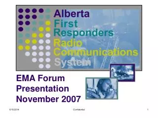 EMA Forum Presentation November 2007