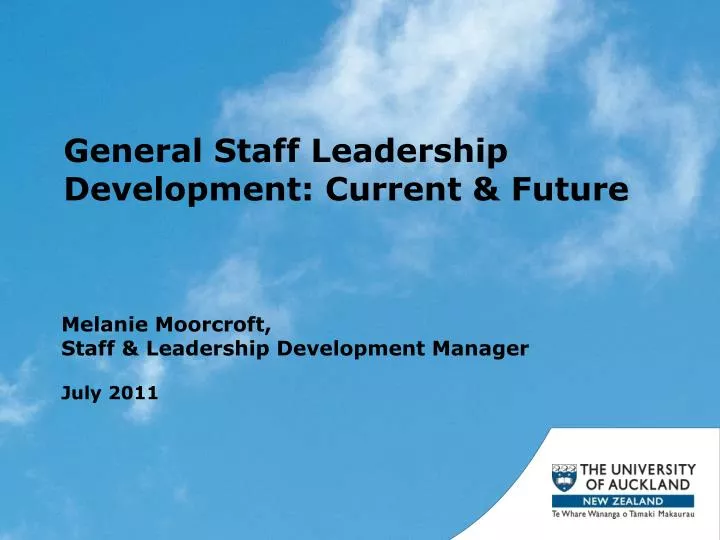 general staff leadership development current future