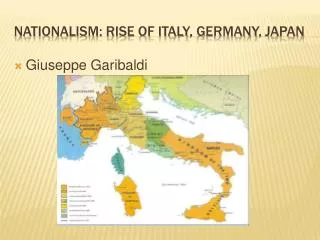 Nationalism: Rise of italy , germany , japan