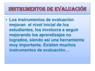 instrumentos de evaluaci n